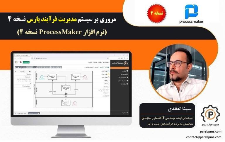 نرم افزار BPMS مدیریت فرآیند پارس نسخه 4 (پروسس میکر 4)